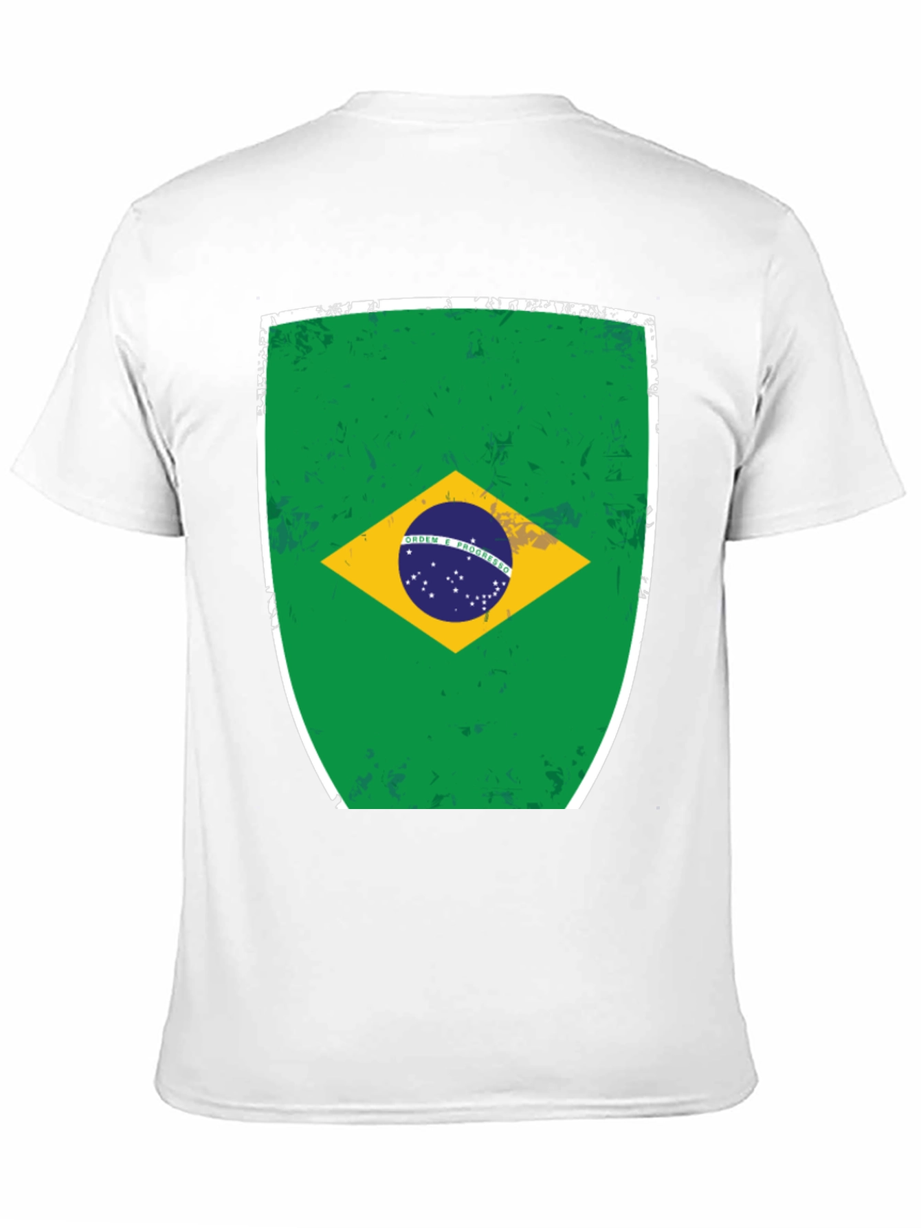 Brazil Flag Graphic Tee - Mens Black T-Shirt