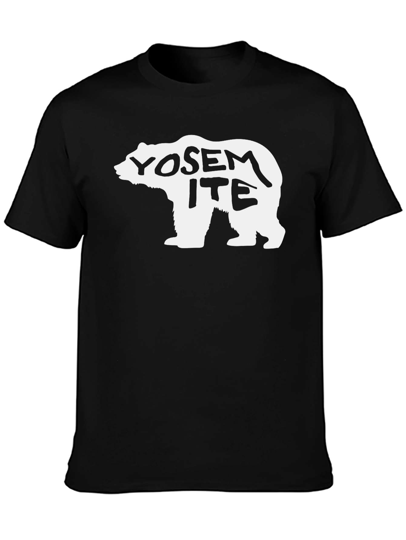 Yosemite Bear Black T-Shirt - Adventure Ready!
