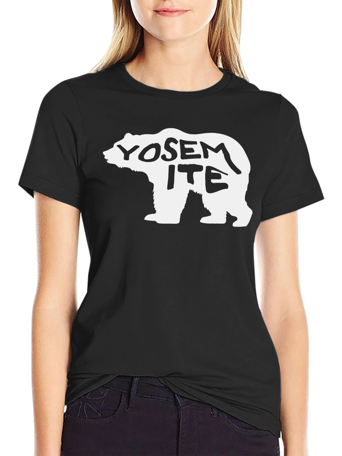 Yosemite Bear Black T-Shirt - Adventure Ready!