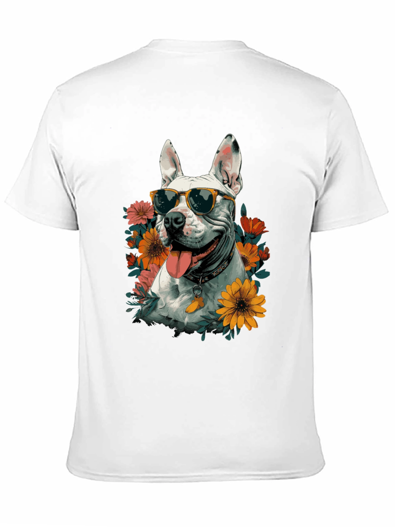 Cool Dog with Sunglasses Graphic T-Shirt
