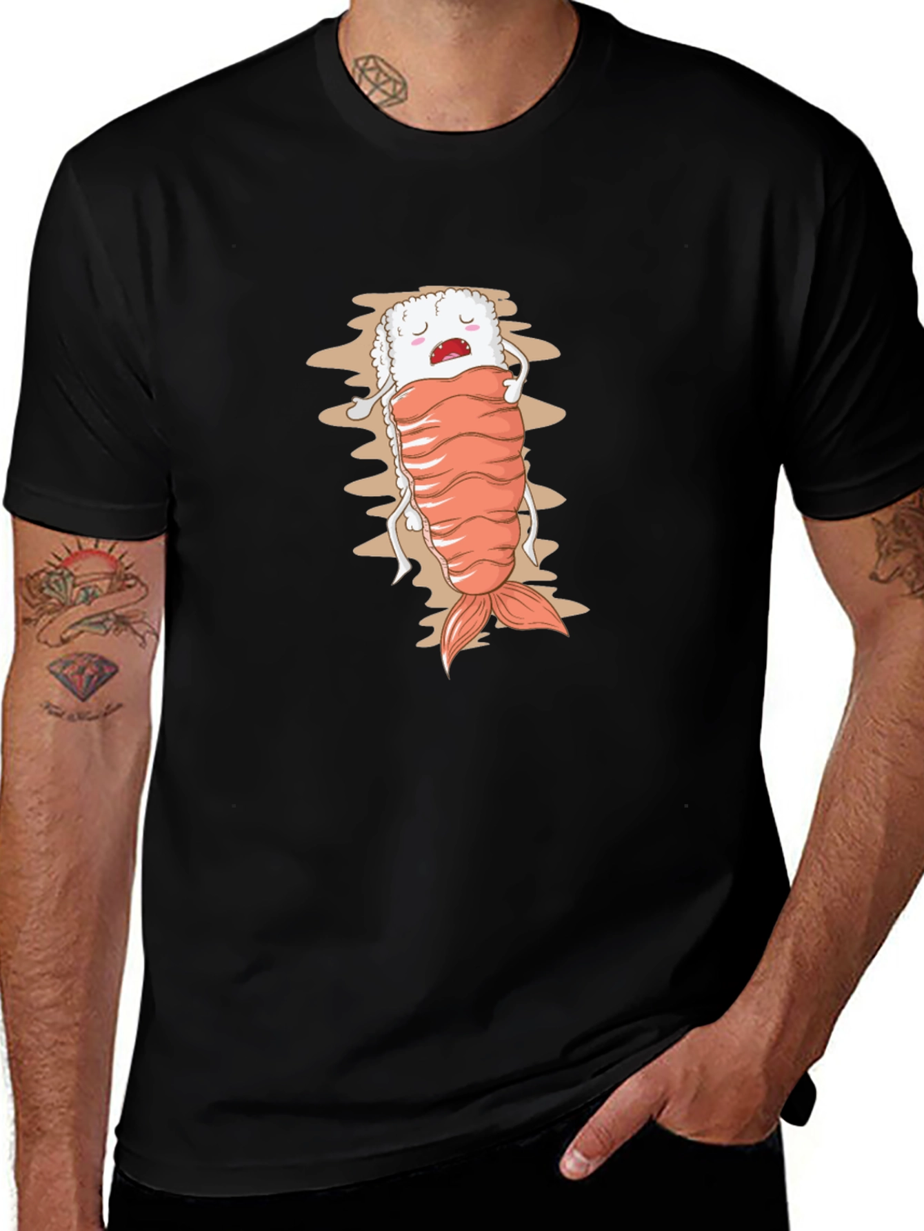 Sushi Nap T-Shirt - Quirky Foodie Tee