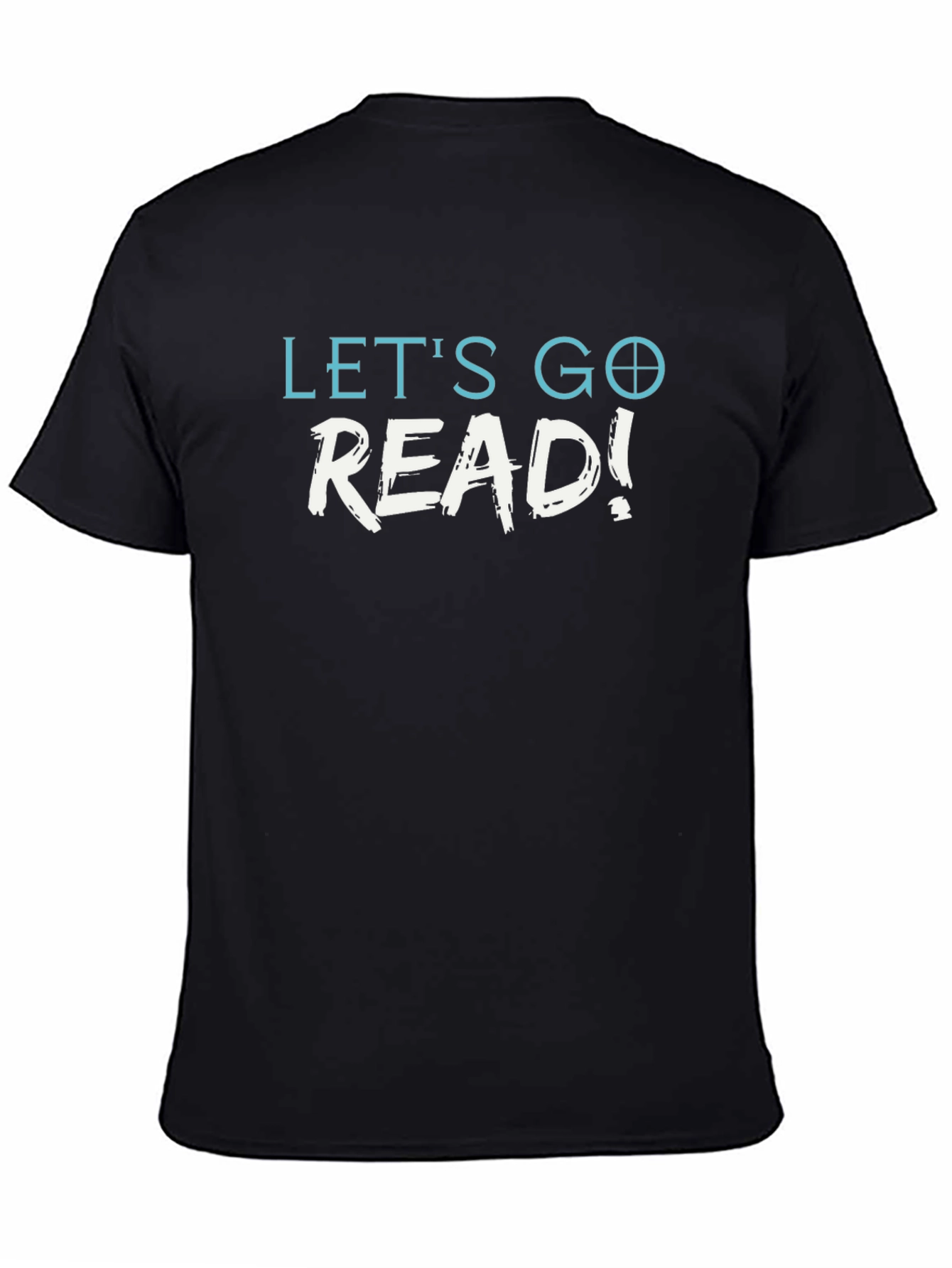 Lets Go Read! Black Graphic T-Shirt
