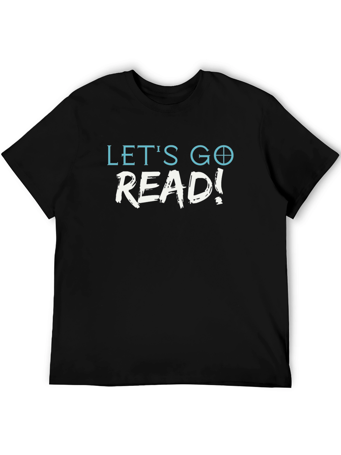 Lets Go Read! Black Graphic T-Shirt