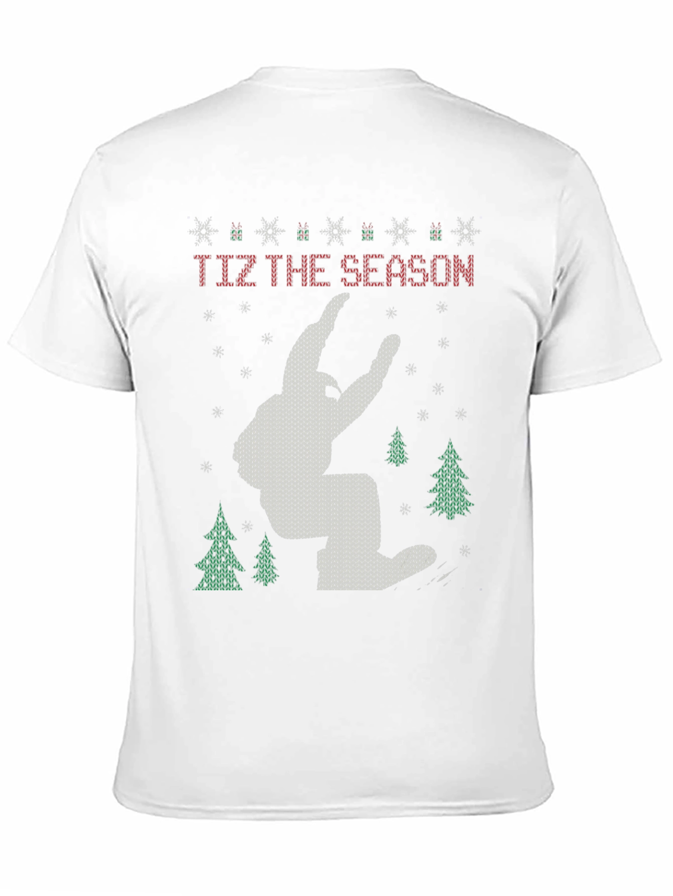 Festive Bigfoot Christmas T-Shirt