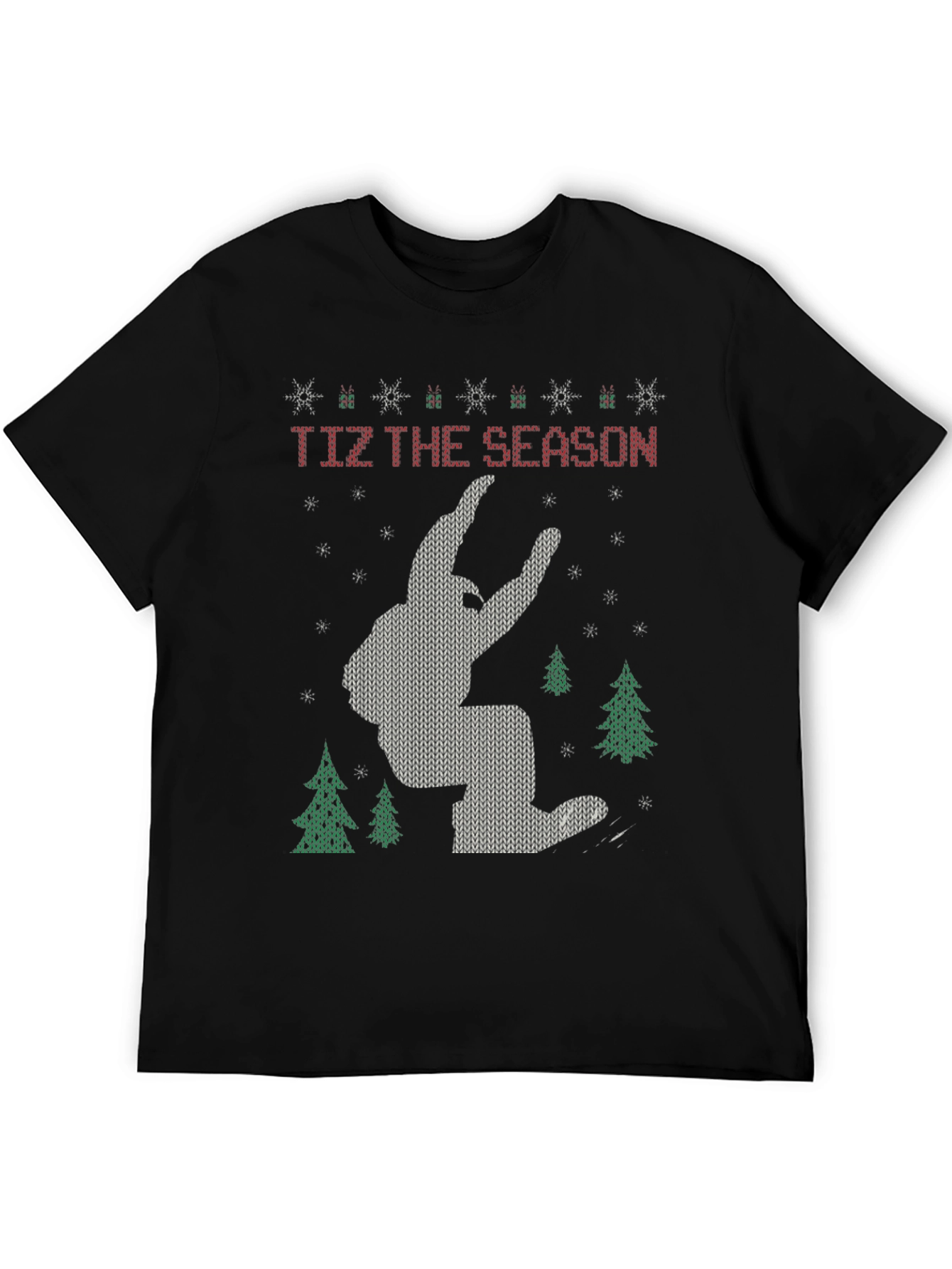 Festive Bigfoot Christmas T-Shirt