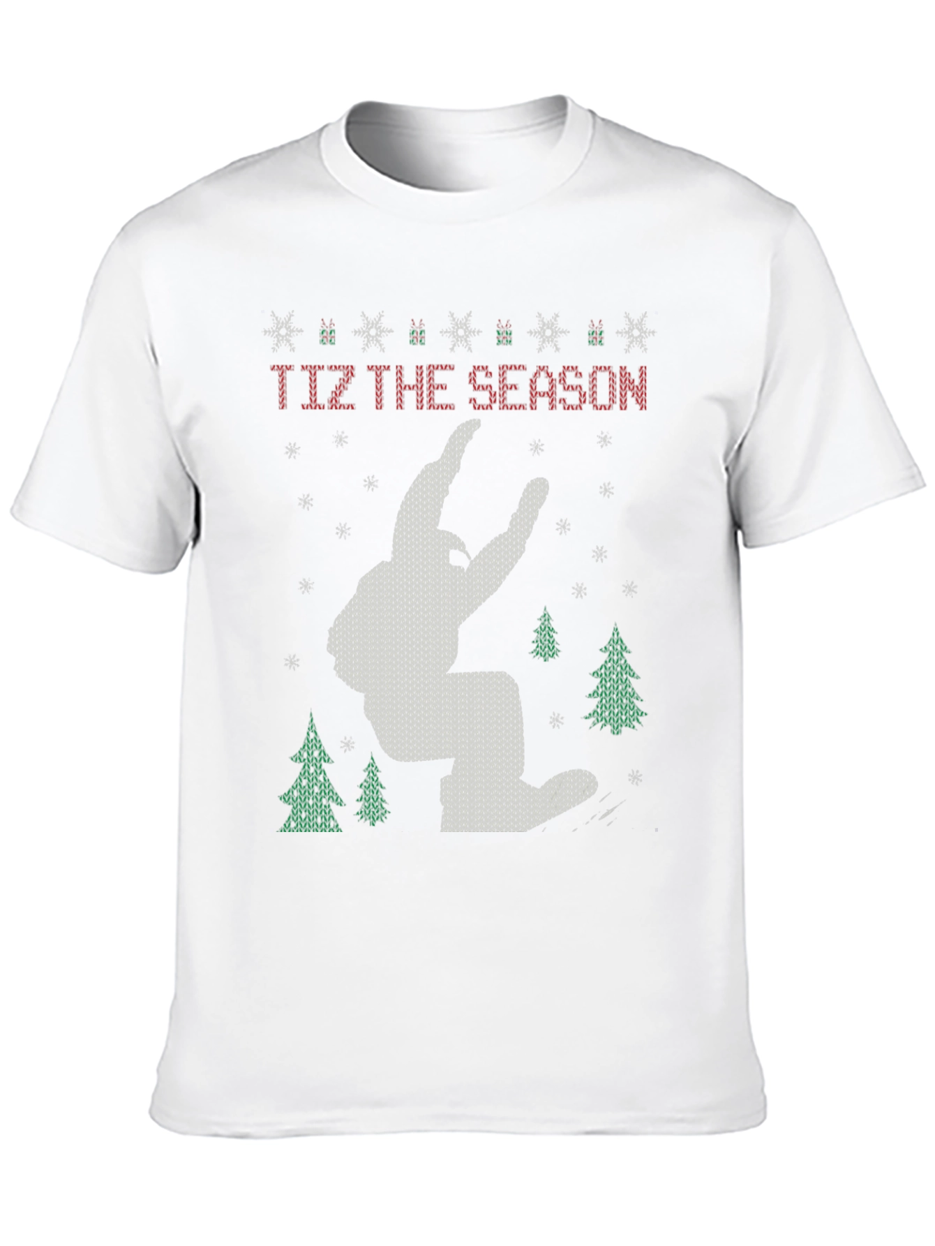Festive Bigfoot Christmas T-Shirt