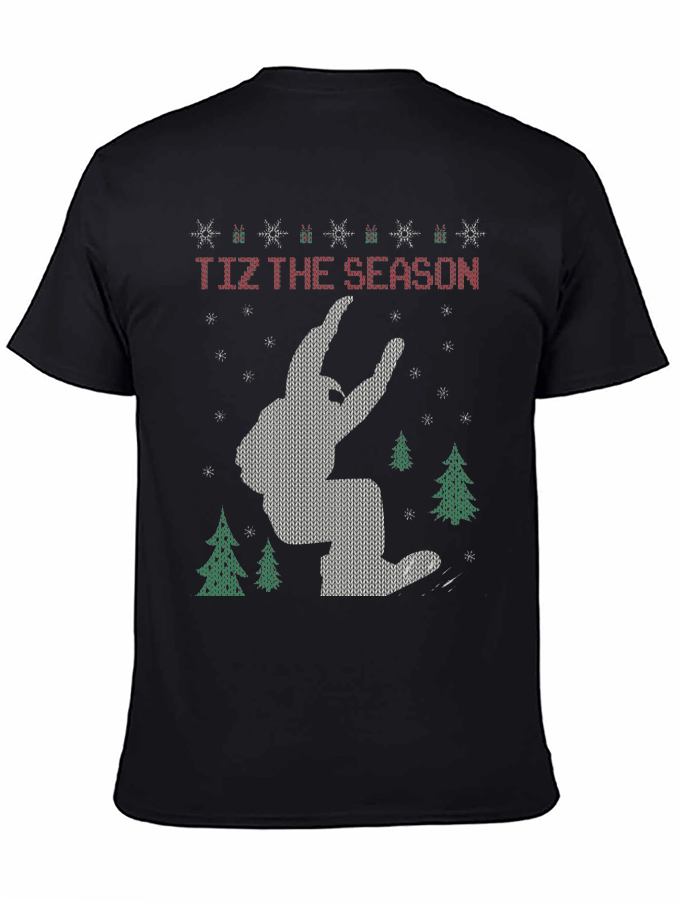 Festive Bigfoot Christmas T-Shirt