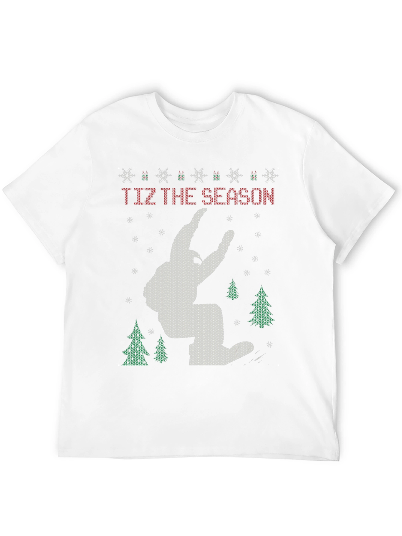 Festive Bigfoot Christmas T-Shirt