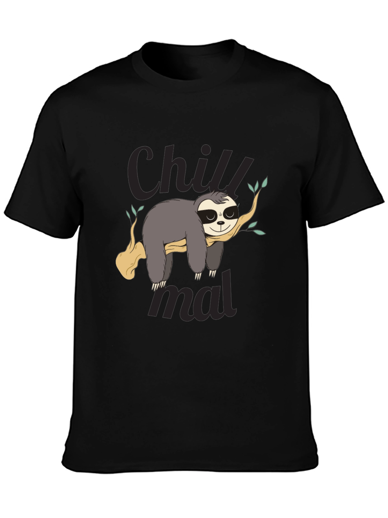 Chill Sloth Graphic Tee - Relaxed Style