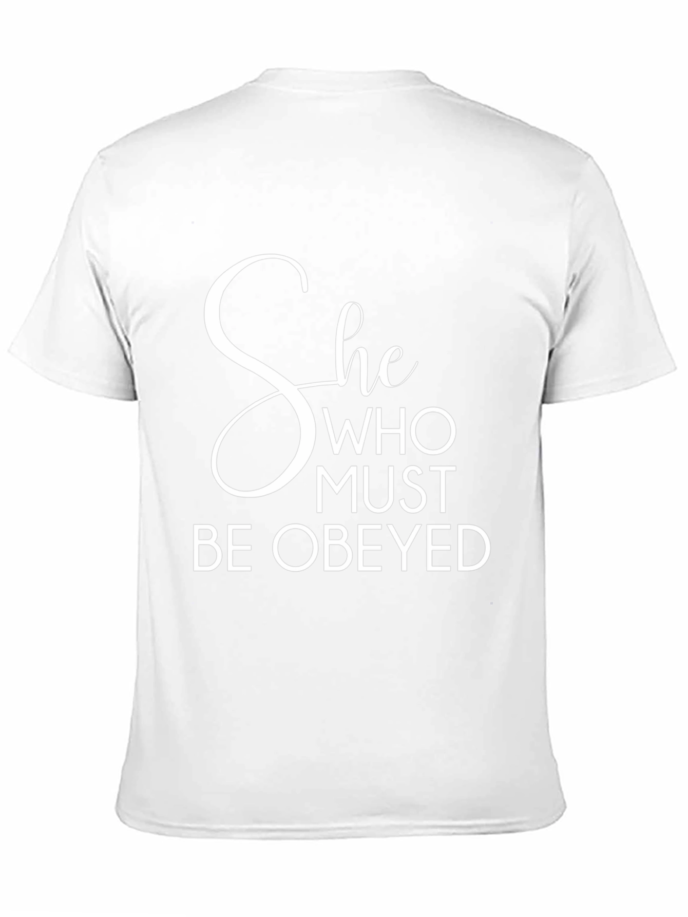 She Who Must Be Obeyed Black T-Shirt