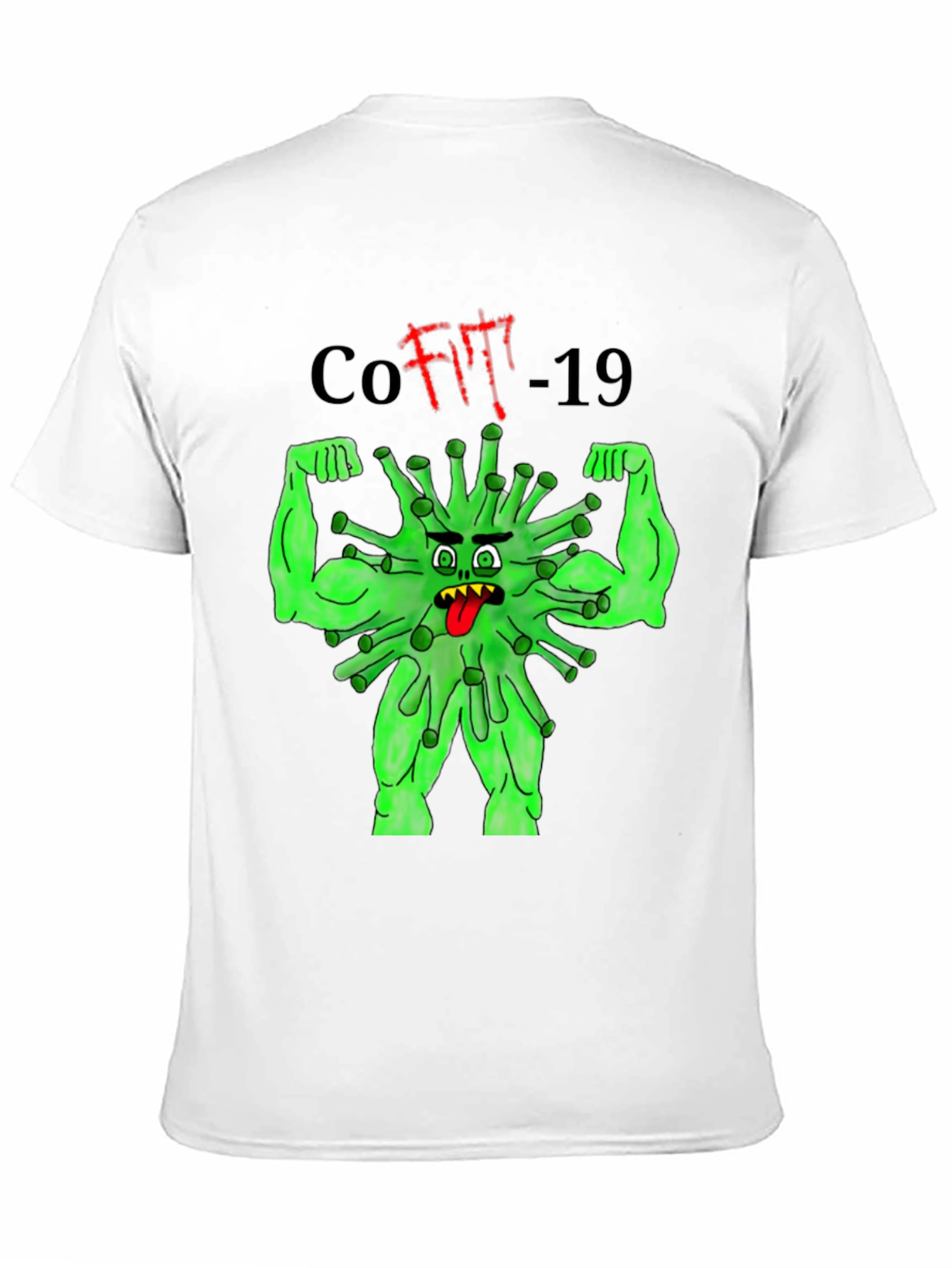 CoFit-19 T-Shirt Black Graphic Tee Novelty Funny