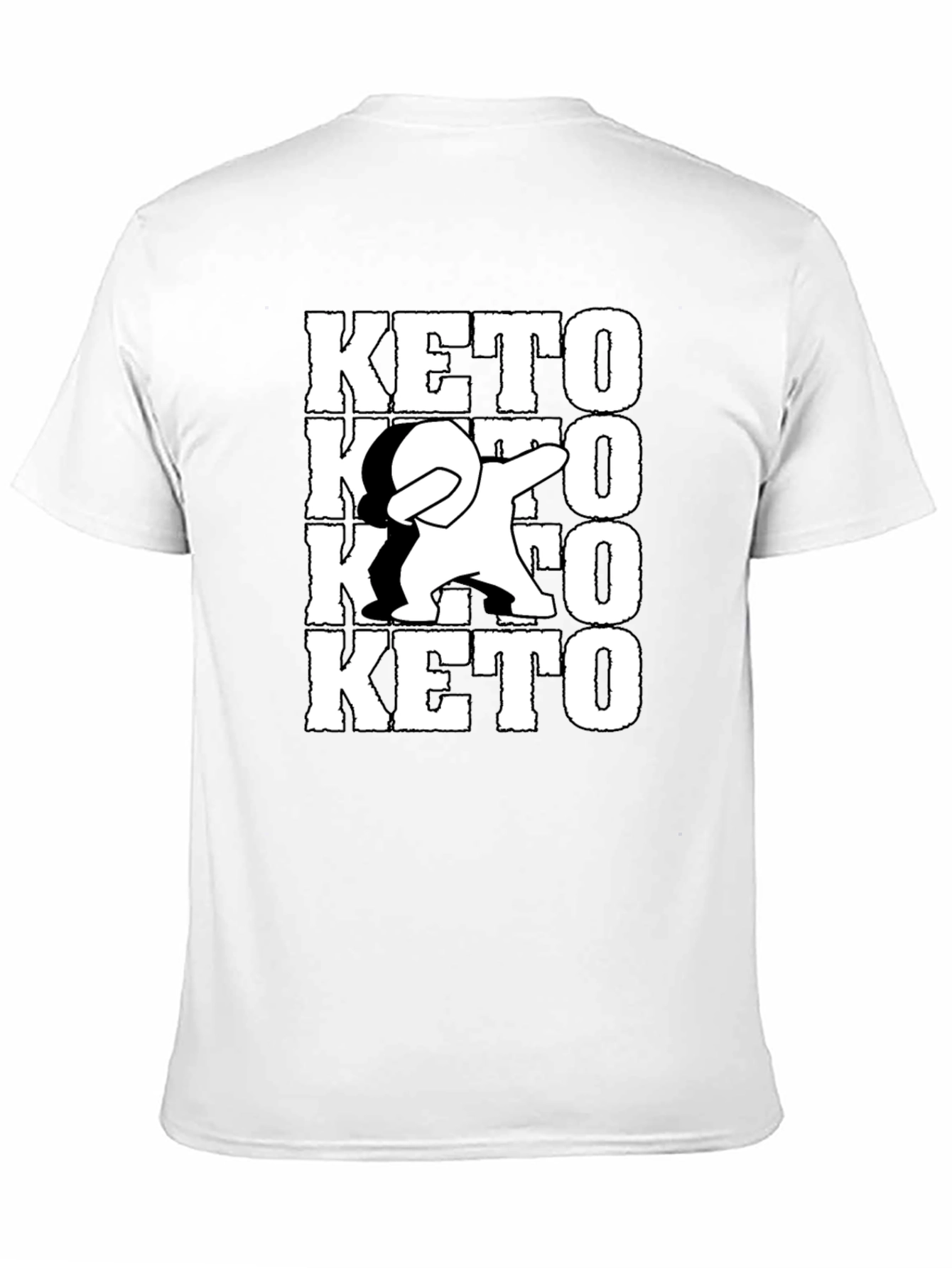 Keto Dab Black T-Shirt - Trendy Graphic Tee