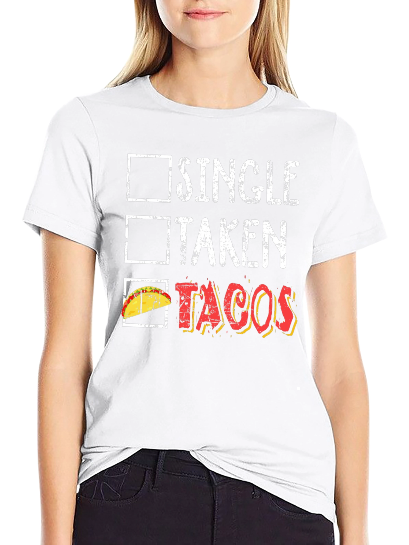 Tacos Lover Graphic Tee - Single Taken Tacos