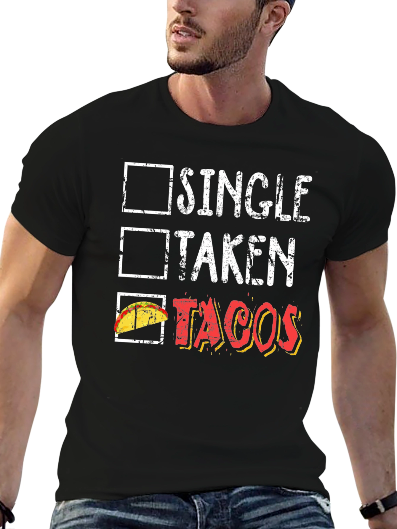 Tacos Lover Graphic Tee - Single Taken Tacos