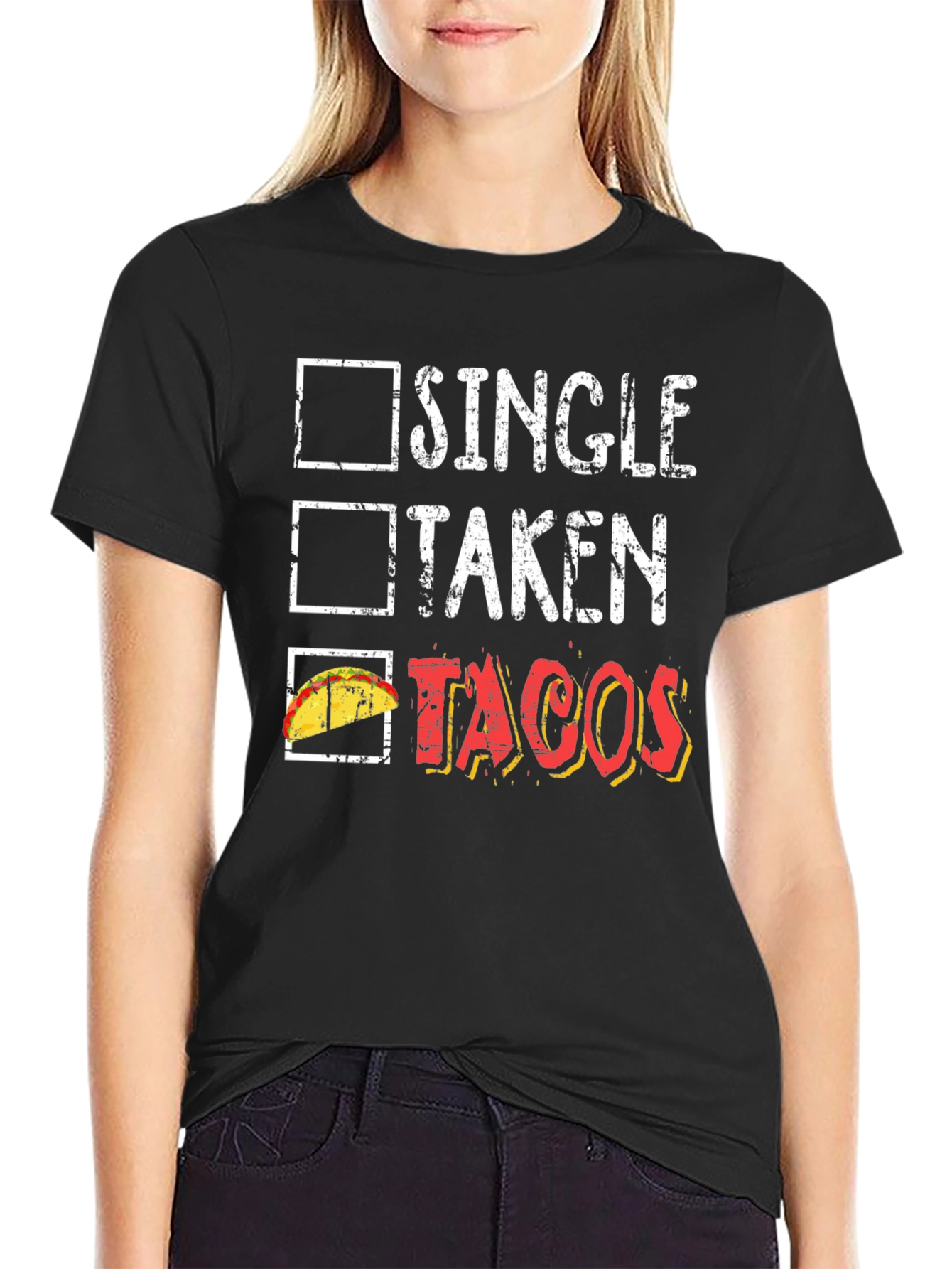 Tacos Lover Graphic Tee - Single Taken Tacos