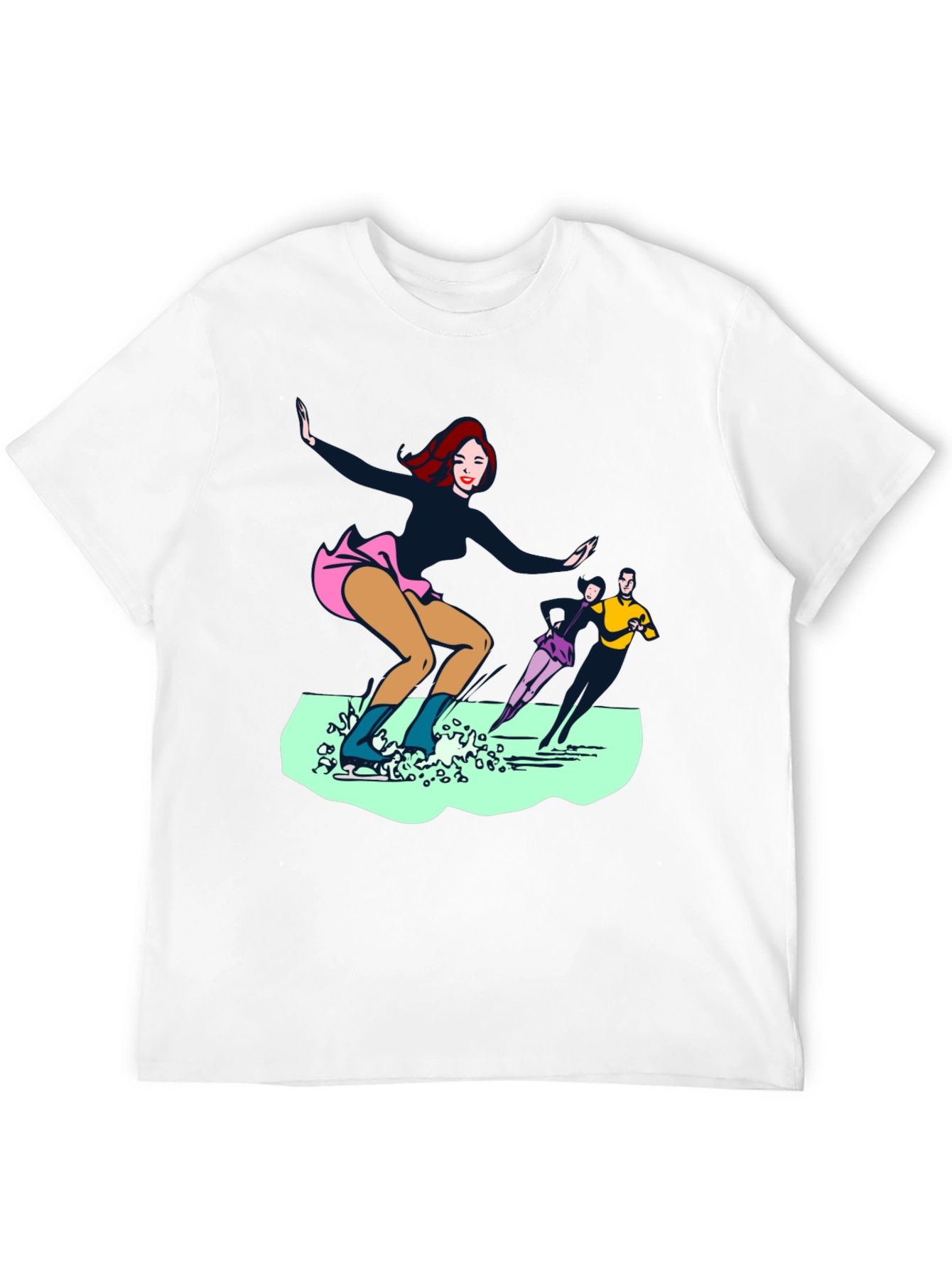 Ice Skaters Graphic Tee