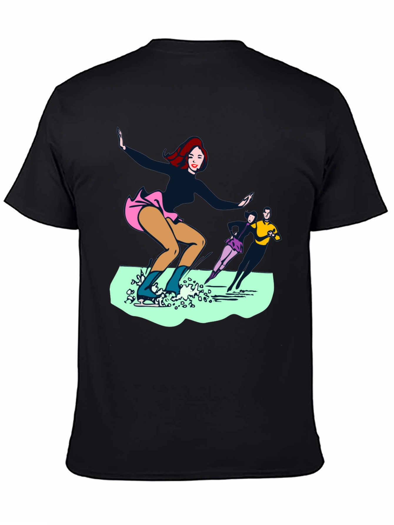 Ice Skaters Graphic Tee