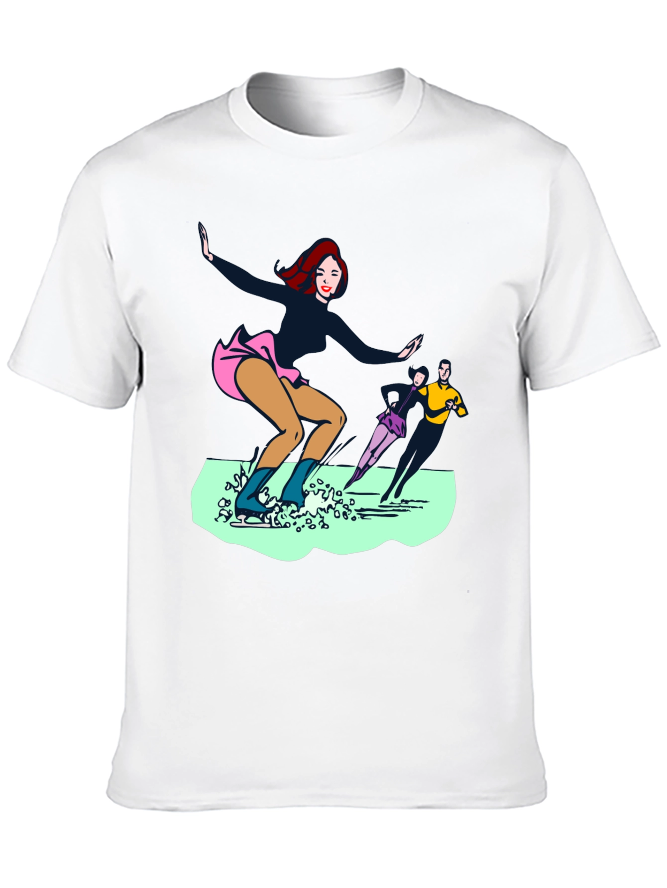 Ice Skaters Graphic Tee