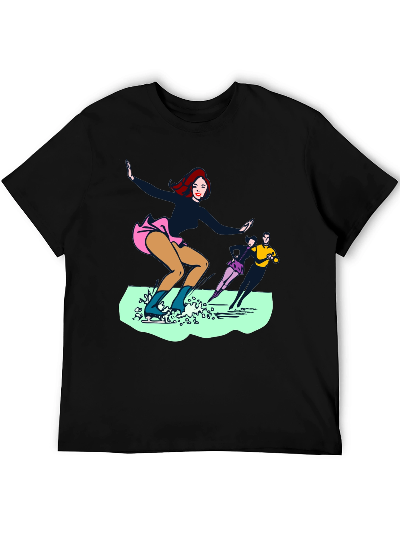 Ice Skaters Graphic Tee