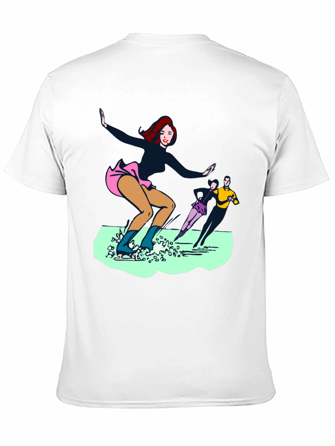 Ice Skaters Graphic Tee