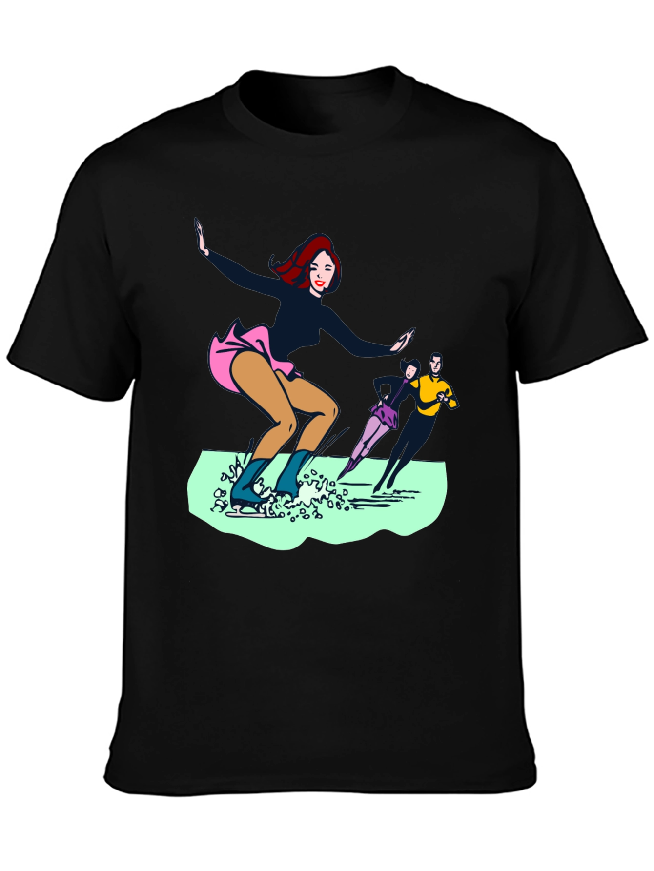 Ice Skaters Graphic Tee