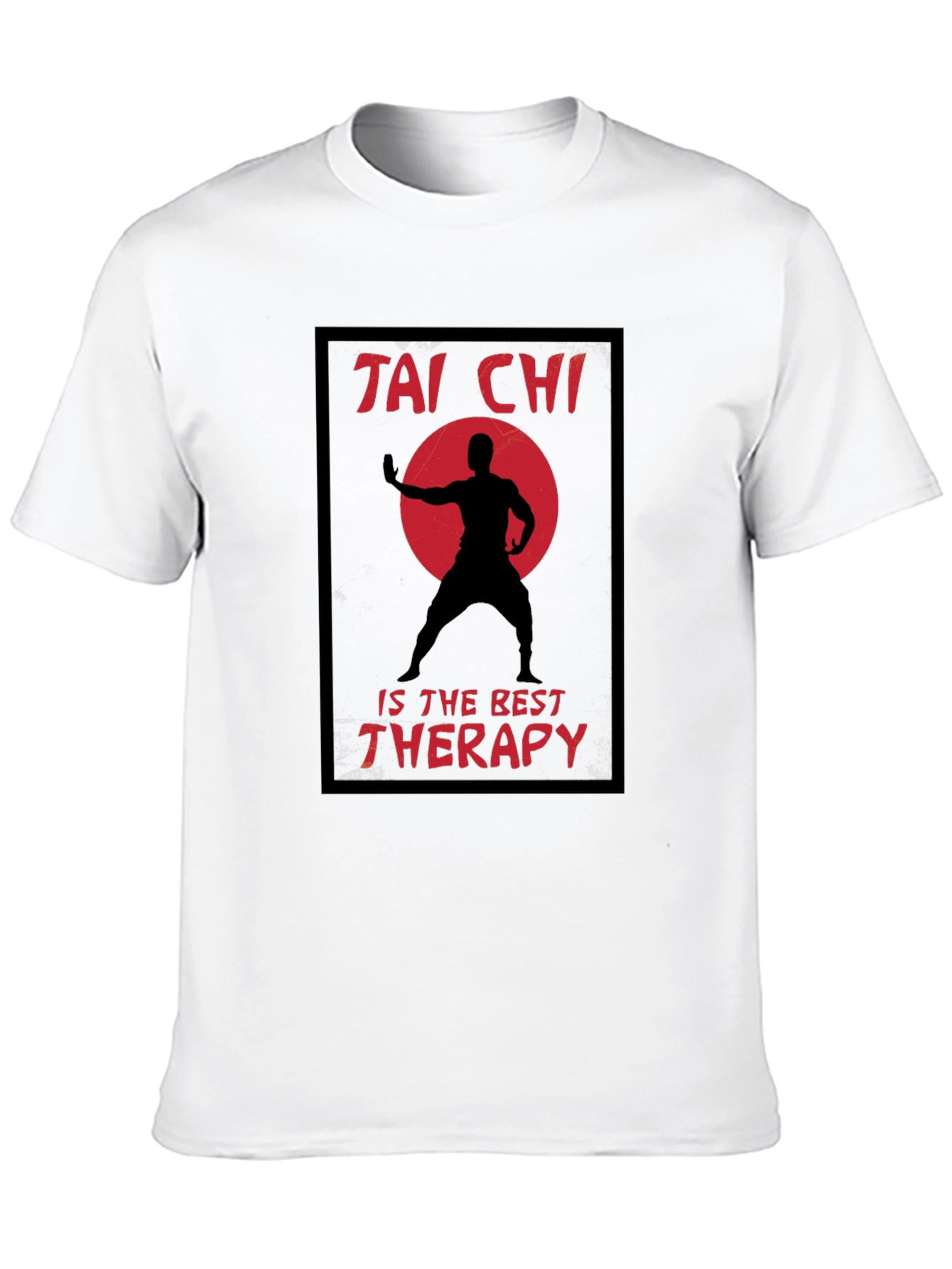 Tai Chi Therapy Black T-Shirt