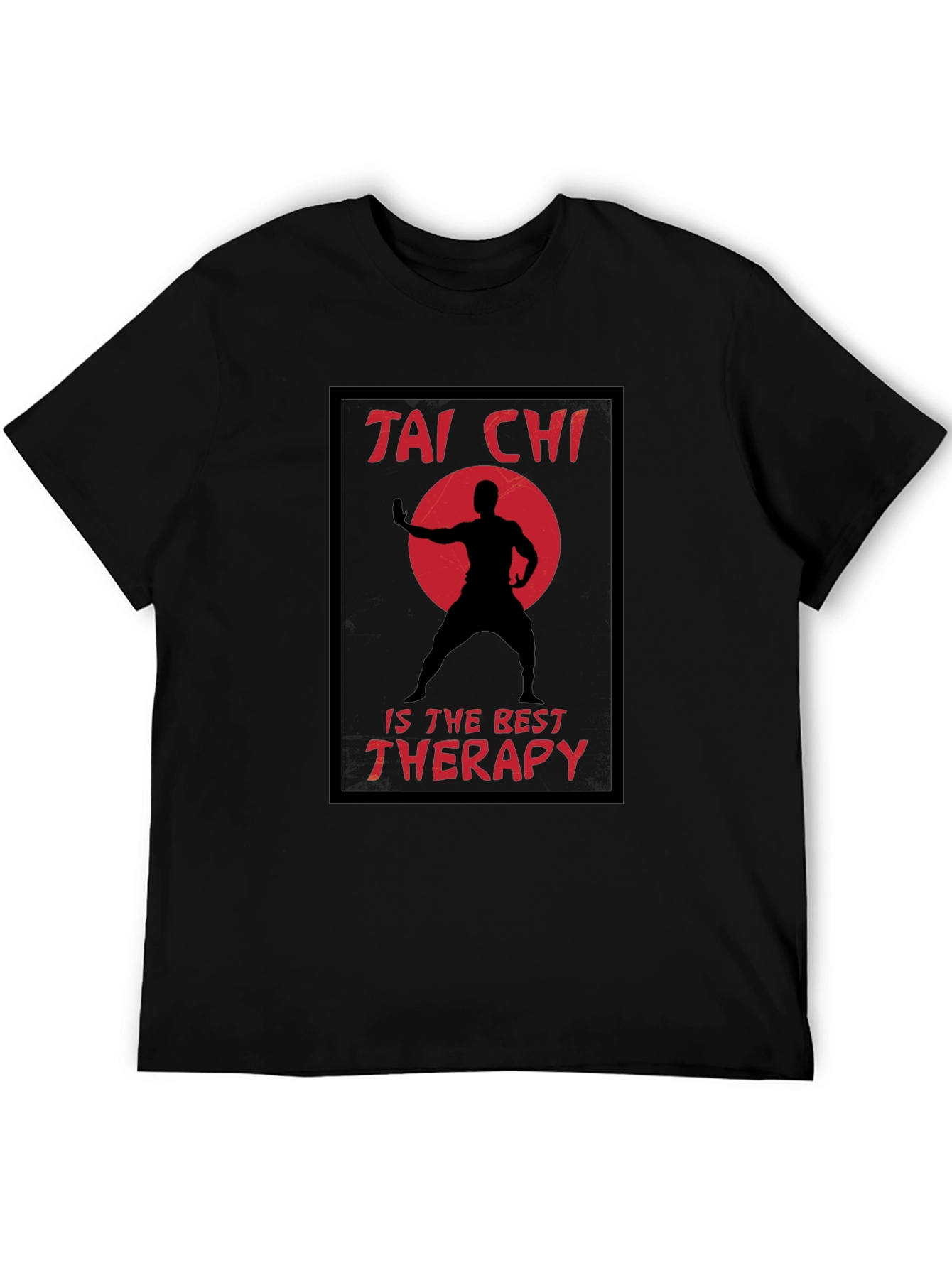 Tai Chi Therapy Black T-Shirt