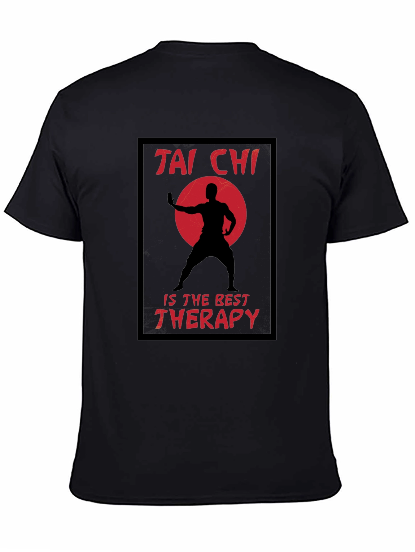 Tai Chi Therapy Black T-Shirt