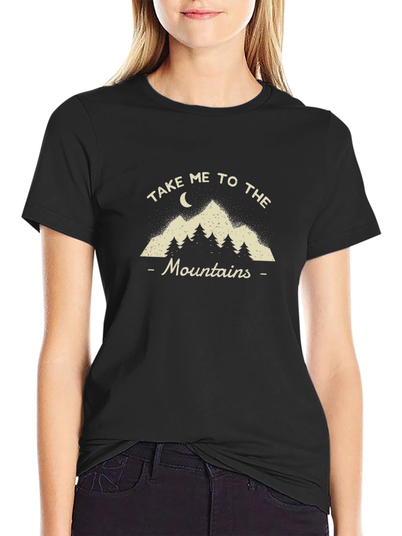 Take Me To The Mountains Black T-Shirt