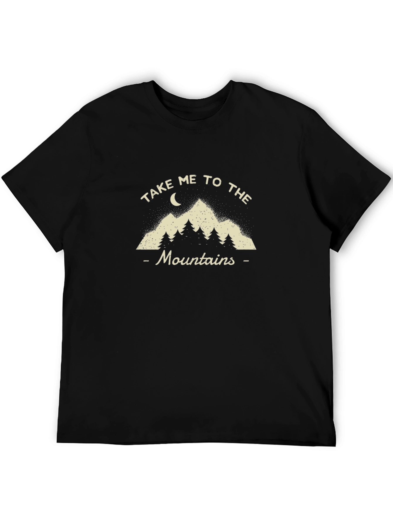 Take Me To The Mountains Black T-Shirt