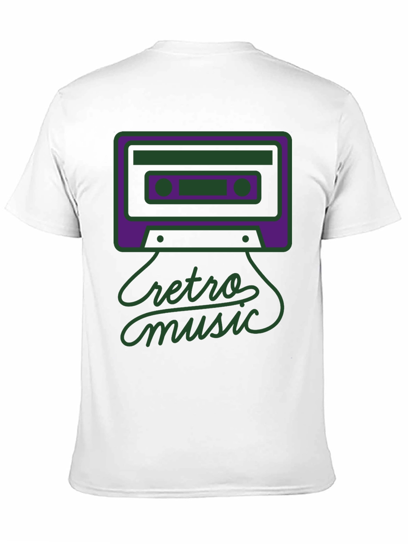 Retro Music Graphic Tee - Black