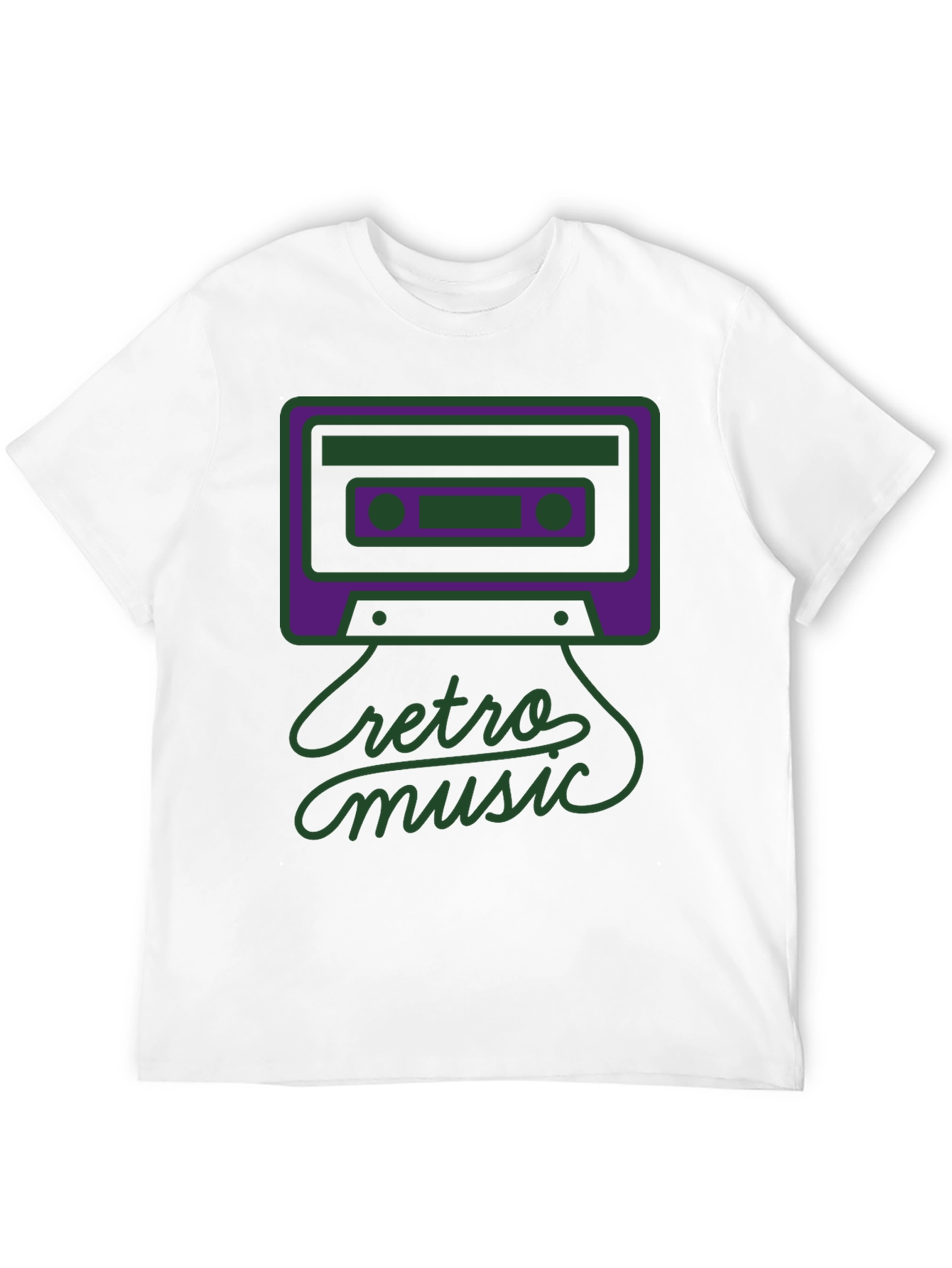 Retro Music Graphic Tee - Black