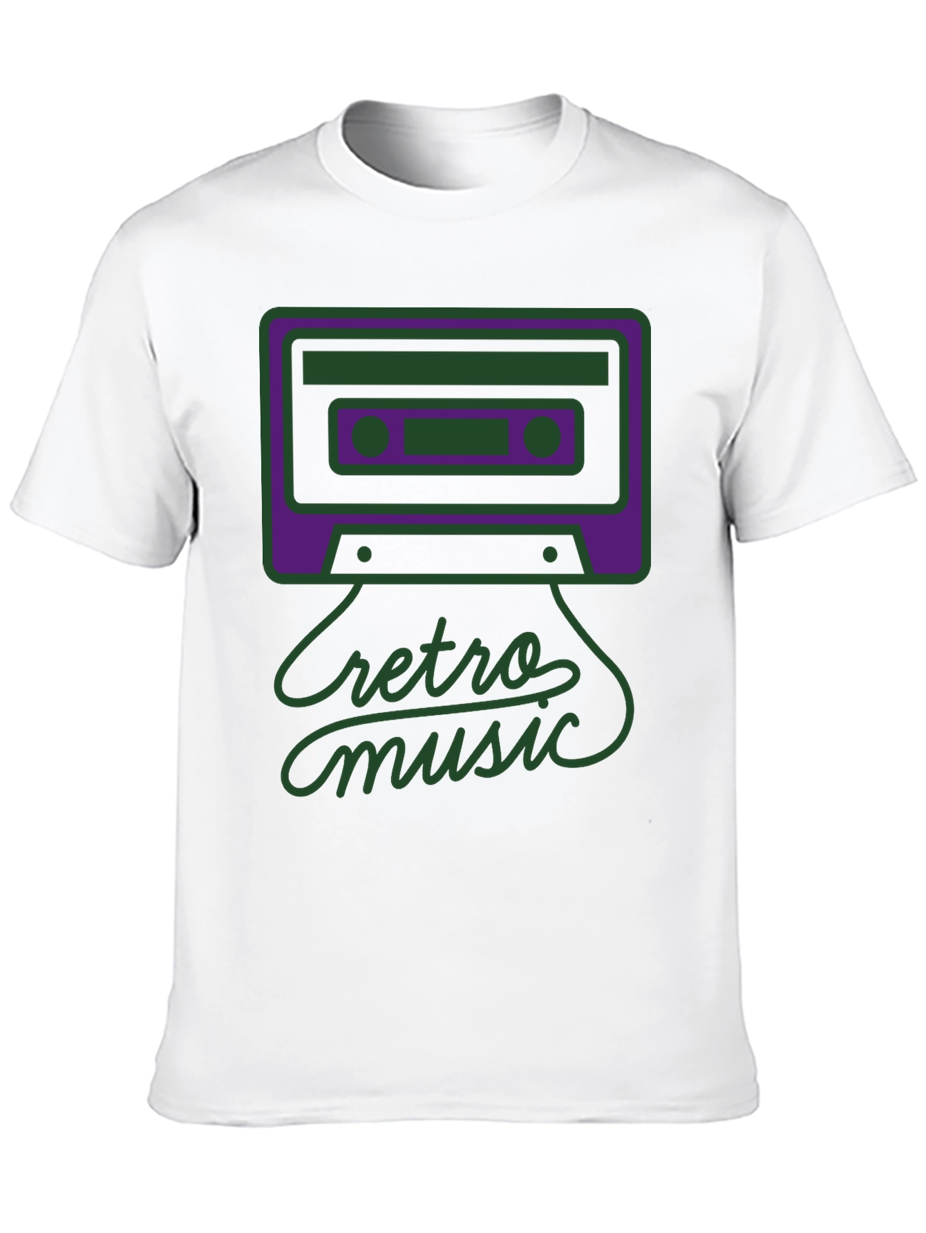Retro Music Graphic Tee - Black