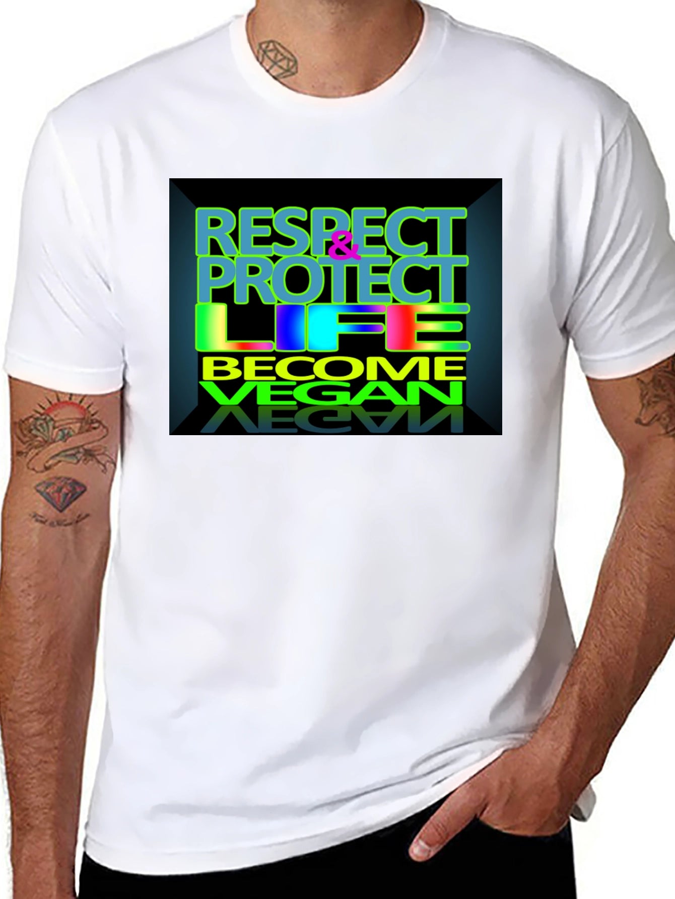 Respect Protect Life Vegan T-Shirt