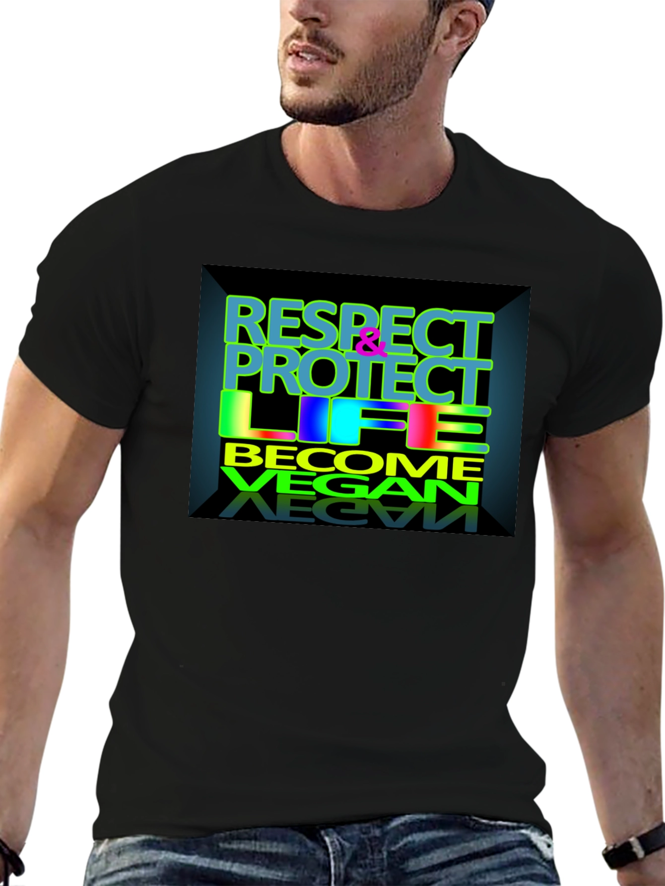 Respect Protect Life Vegan T-Shirt