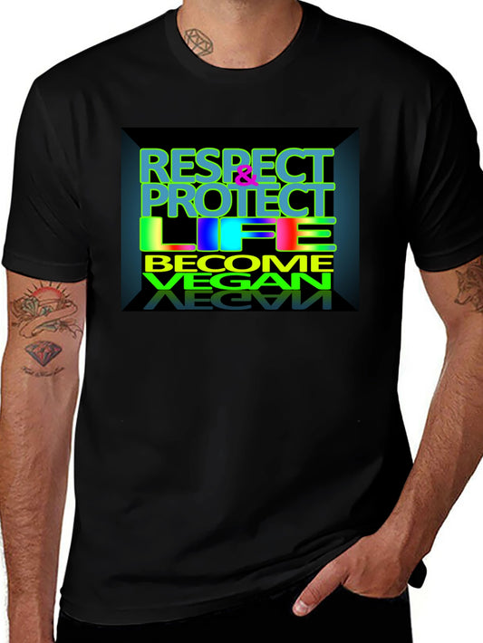Respect Protect Life Vegan T-Shirt