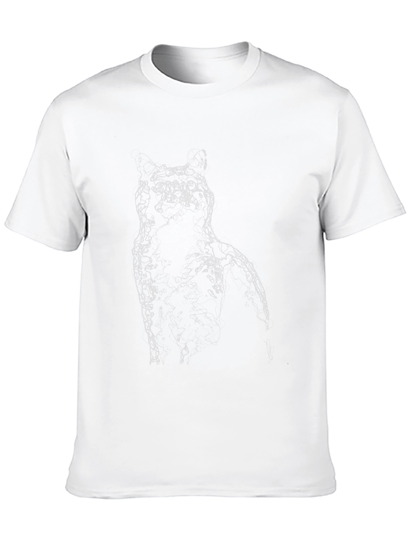 Cat Silhouette Black T-Shirt