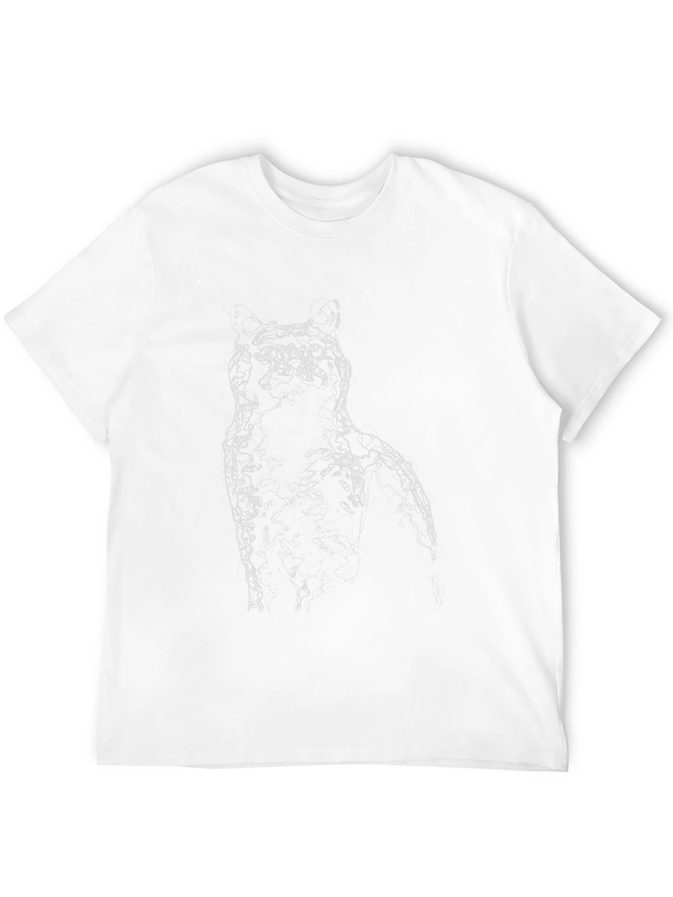 Cat Silhouette Black T-Shirt