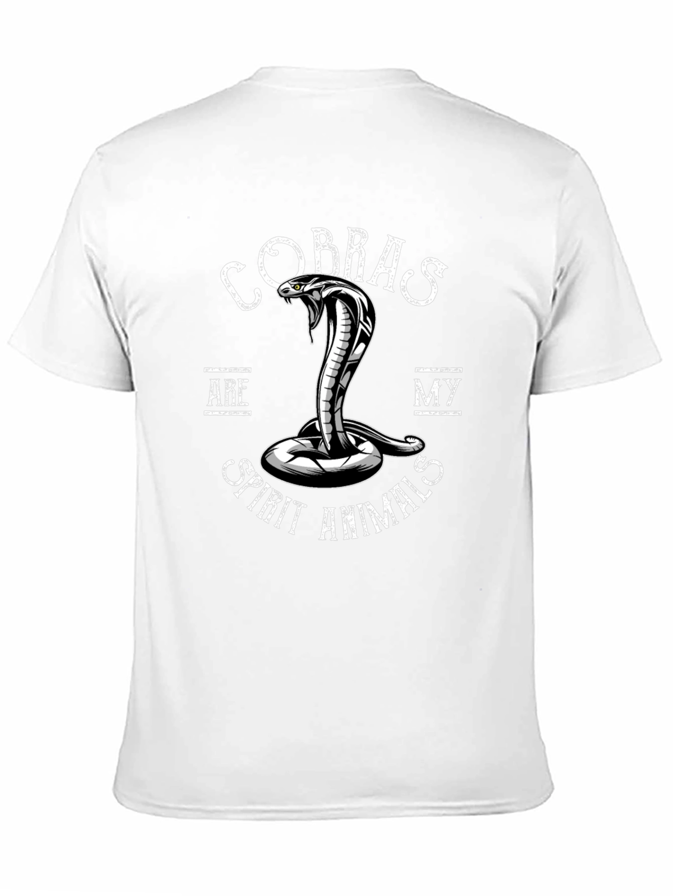 Cobra Spirit Animal Graphic Tee - Black
