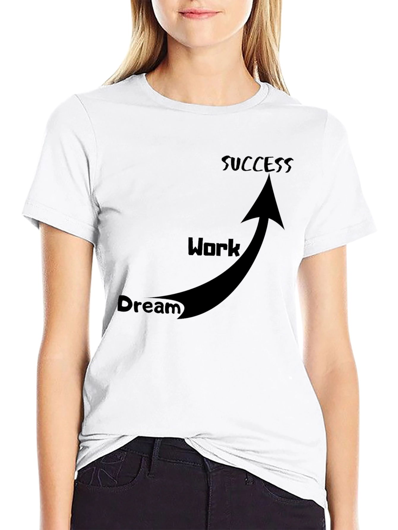 Dream Work Success T-Shirt Black