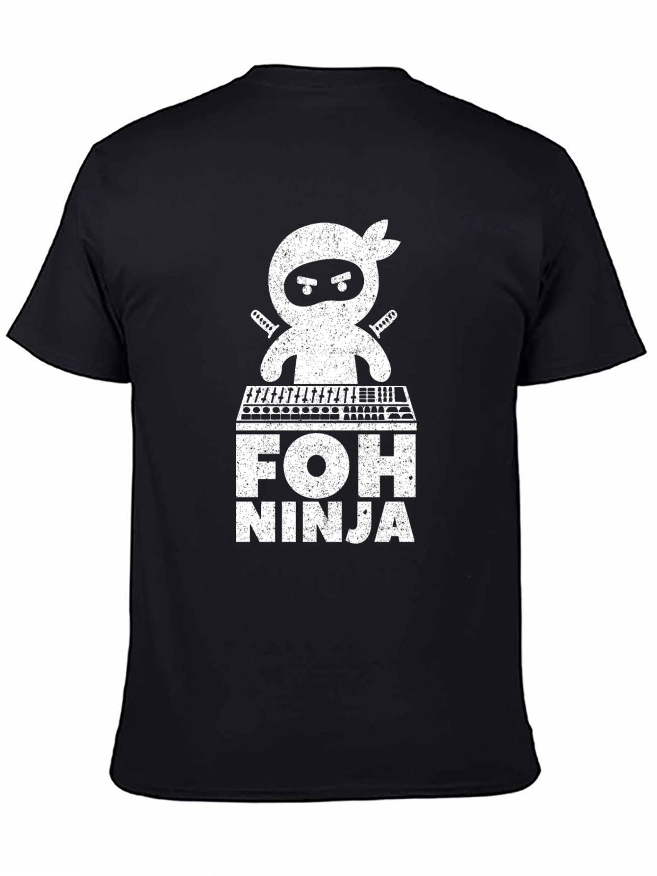 FOH Ninja Black Graphic T-Shirt