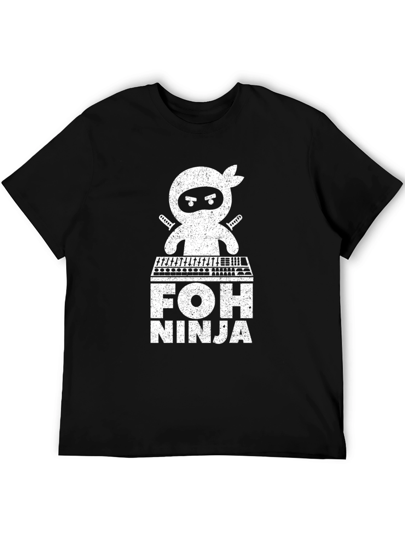 FOH Ninja Black Graphic T-Shirt