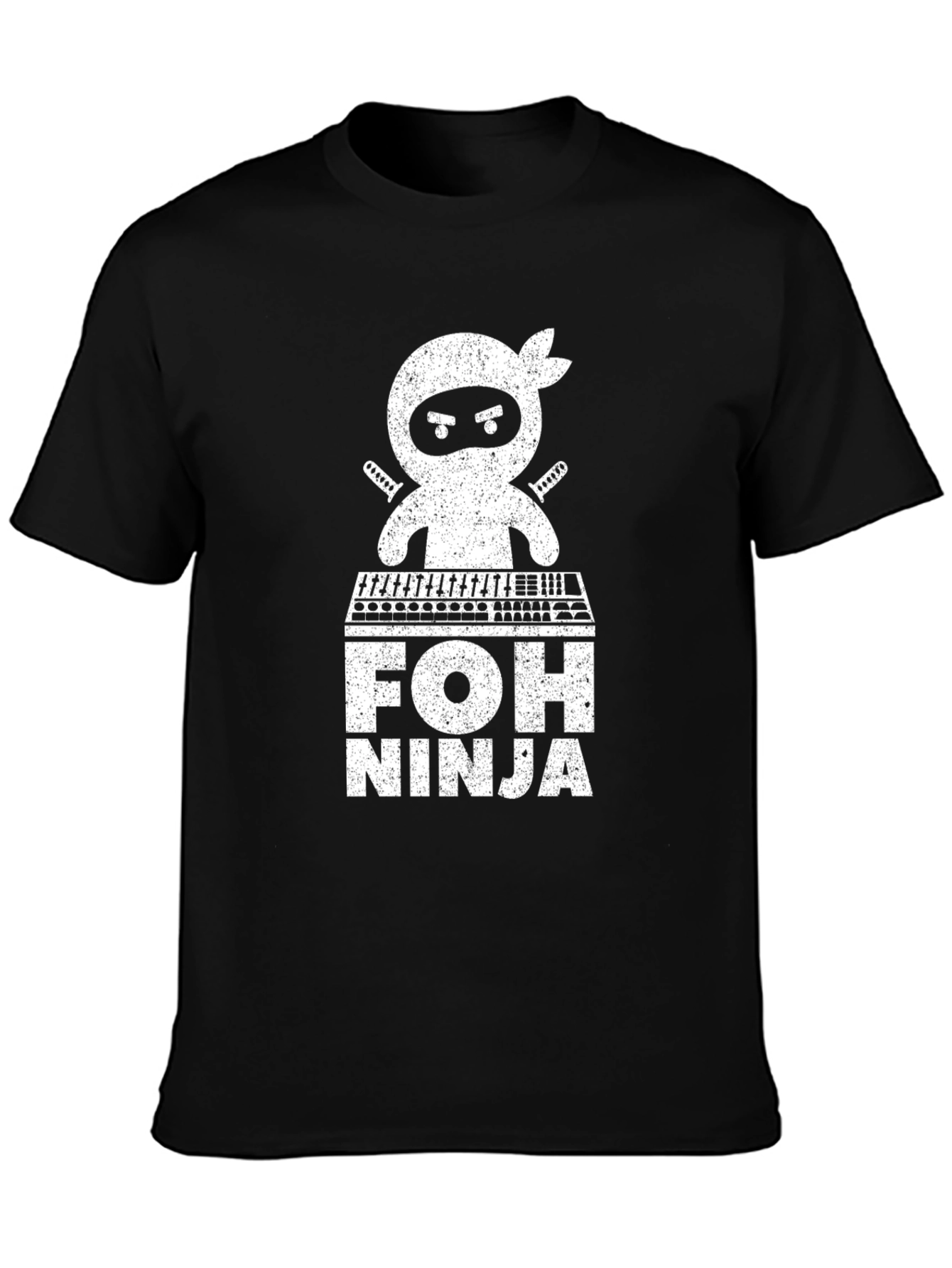 FOH Ninja Black Graphic T-Shirt