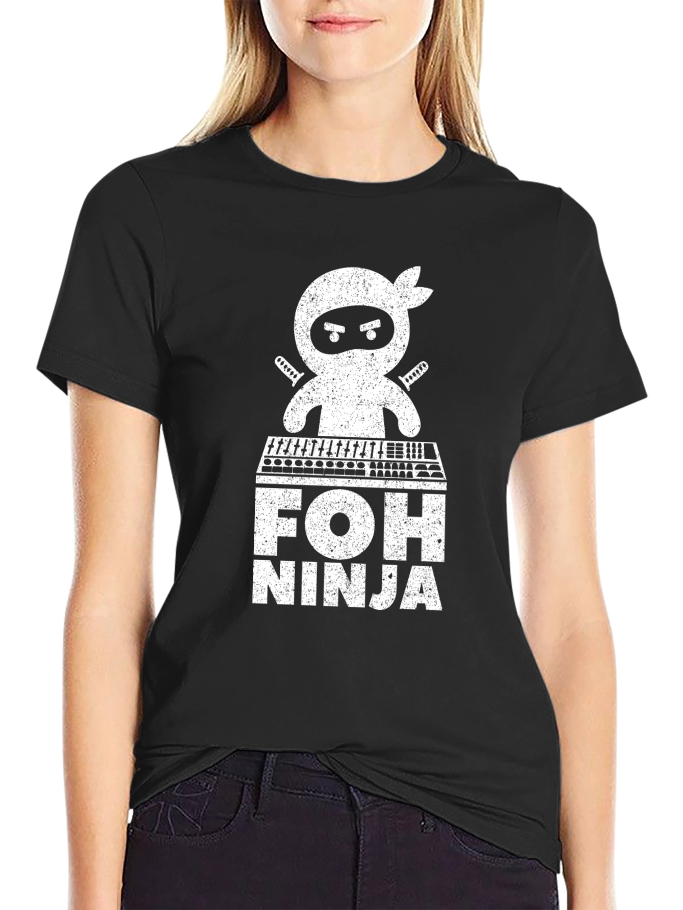 FOH Ninja Black Graphic T-Shirt