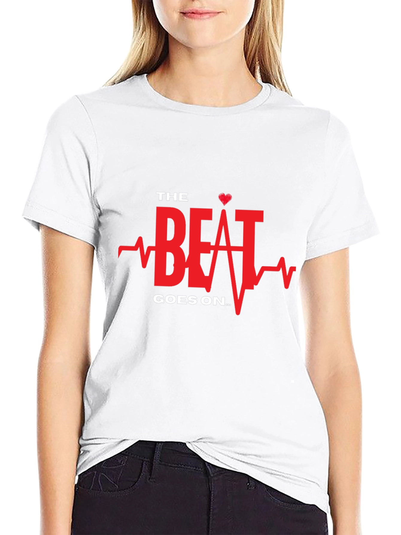 The Beat Goes On Black Graphic Tee