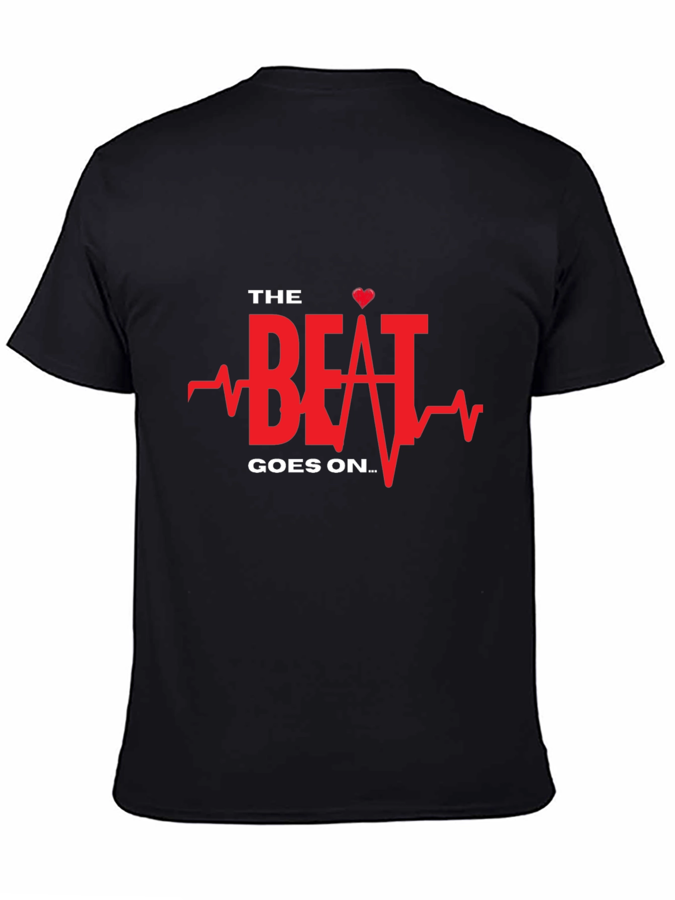 The Beat Goes On Black Graphic Tee