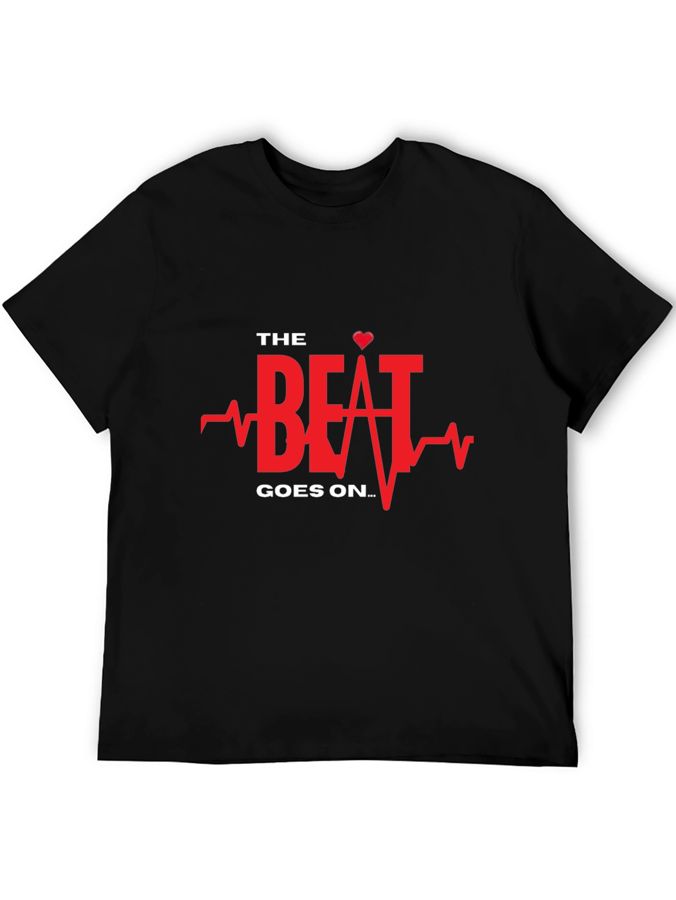 The Beat Goes On Black Graphic Tee