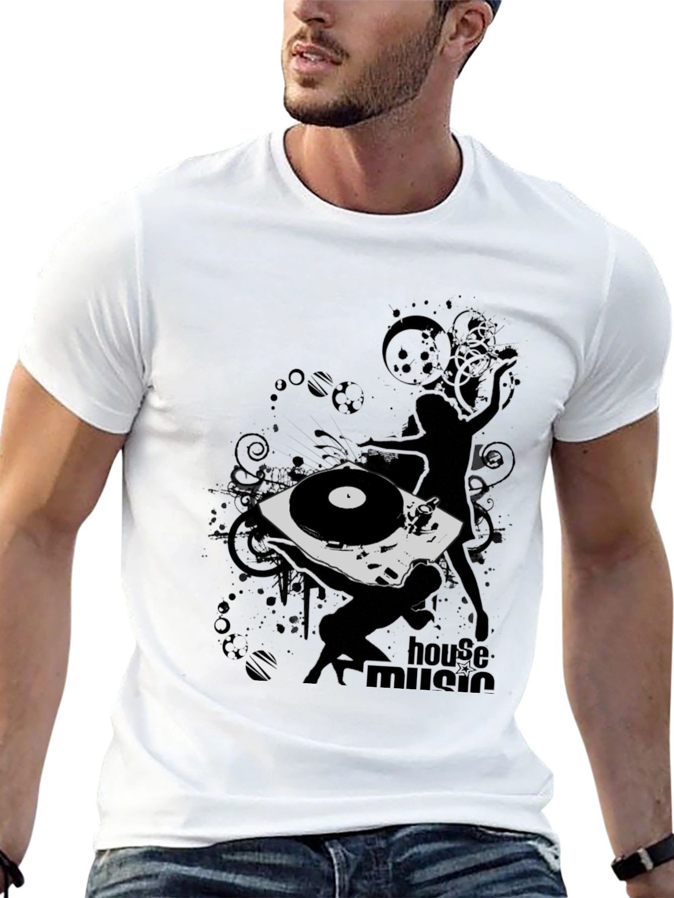 House Music DJ Black T-Shirt
