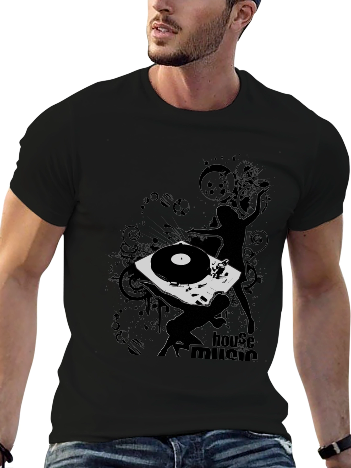 House Music DJ Black T-Shirt