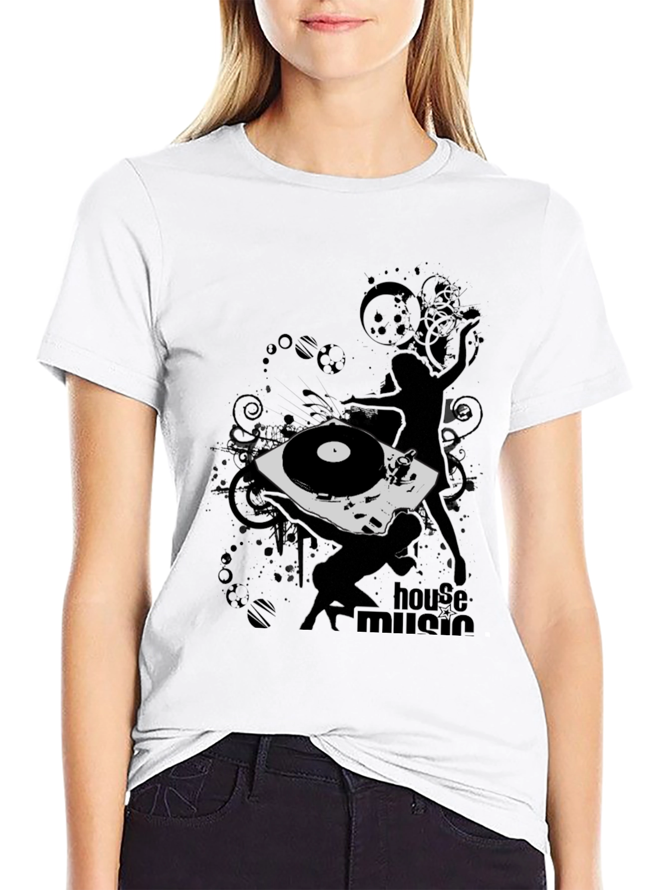 House Music DJ Black T-Shirt